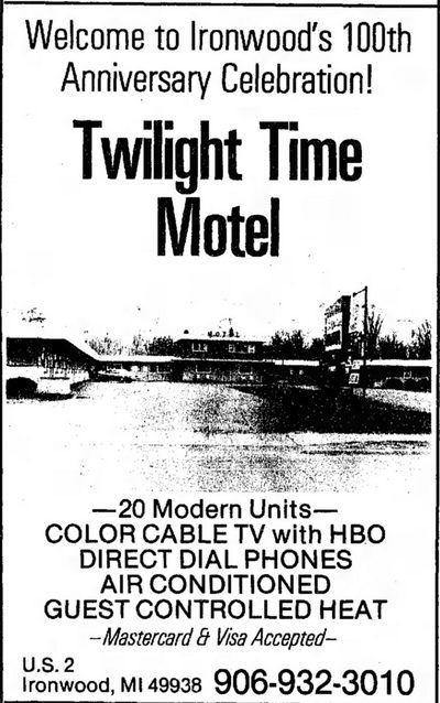 Twilight Motel - June 20 1985 Ad